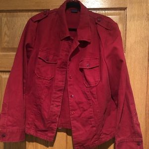 Red Bling Jean jacket